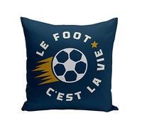 Fabulous Coussin 40x40 cm Le Foot C'est la Vie Sport Football Ballon Equipe