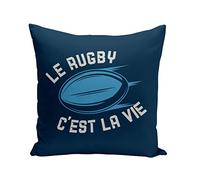 Fabulous Coussin 40x40 cm Le Rugby C'est la Vie Sport XV Ballon Stade France