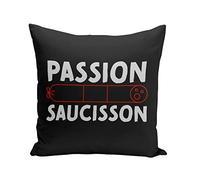 Fabulous Coussin 40x40 cm Passion Saucisson Charcuterie France Apéro