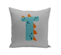 Fabulous Coussin 40x40 cm T Thibault Théo Lettre Prénom Dinosaure Dessin Enfant