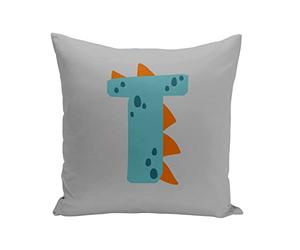 Fabulous Coussin 40x40 cm T Thibault Théo Lettre Prénom Dinosaure Dessin Enfant