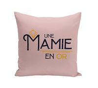 Fabulous Coussin 40x40 cm Une Mamie en Or Grand-Mère Amour Famille