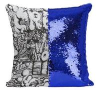 Fabulous Coussin avec Housse Sequin - Paillettes Bleu Cream Eric Clapton Wheels Of Fire [40 x 40 cm] Bleu G