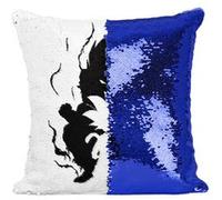 Fabulous Coussin avec Housse Sequin - Paillettes Bleu Dragon Ball Son Goku Adulte Enfant [40 x 40 cm] Bleu G
