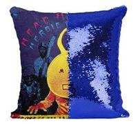 Fabulous Coussin avec Housse Sequin - Paillettes Bleu Head Hunters Herbie Hancock [40 x 40 cm] Bleu G