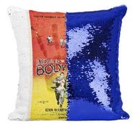 Fabulous Coussin avec Housse Sequin - Paillettes Bleu Invasion of the Body Snatchers Cinéma Vintage [40 x 40 cm] Bleu G