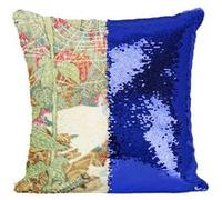 Fabulous Coussin avec Housse Sequin - Paillettes Bleu La Petite Poucette Les Contes d'Andersen [40 x 40 cm] Bleu G