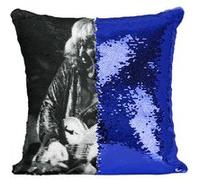 Fabulous Coussin avec Housse Sequin - Paillettes Bleu Ten Years After Groupe de Musique 2 [40 x 40 cm] Bleu G