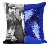Fabulous Coussin avec Housse Sequin - Paillettes Bleu Terry O Neill ou la Belle Vie [40 x 40 cm] Bleu G