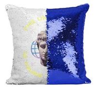Fabulous Coussin avec Housse Sequin - Paillettes Bleu Universe is your to Expand [40 x 40 cm] Bleu G