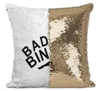 Fabulous Coussin avec Housse Sequin - Paillettes Doré Bada Bing! The Sopranos [40 x 40 cm] Doré G