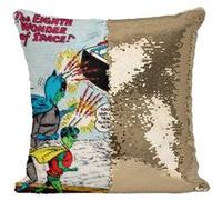Fabulous Coussin avec Housse Sequin - Paillettes Doré Batman Marvel Couverture BD [40 x 40 cm] Doré G