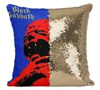 Fabulous Coussin avec Housse Sequin - Paillettes Doré Black Sabbath Born Again [40 x 40 cm] Doré G