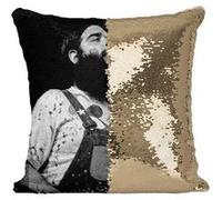Fabulous Coussin avec Housse Sequin - Paillettes Doré Bob Canned Heat 1 [40 x 40 cm] Doré G