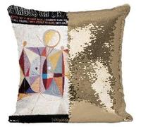Fabulous Coussin avec Housse Sequin - Paillettes Doré Charles Mingus Album Cover Ah Um [40 x 40 cm] Doré G