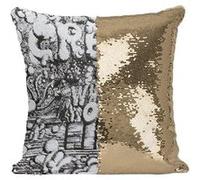 Fabulous Coussin avec Housse Sequin - Paillettes Doré Cream Eric Clapton Wheels Of Fire [40 x 40 cm] Doré G