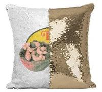 Fabulous Coussin avec Housse Sequin - Paillettes Doré Deez Nuts [40 x 40 cm] Doré G