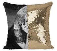 Fabulous Coussin avec Housse Sequin - Paillettes Doré Edwige Feuillere Actrice 1 [40 x 40 cm] Doré G