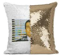 Fabulous Coussin avec Housse Sequin - Paillettes Doré I am Dead Inside The Office [40 x 40 cm] Doré G