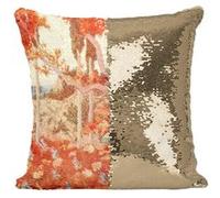 Fabulous Coussin avec Housse Sequin - Paillettes Doré Les Jardins du Paradie Les Contes d'Andersen [40 x 40 cm] Doré G