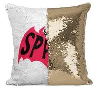 Fabulous Coussin avec Housse Sequin - Paillettes Doré Spawn - Batman [40 x 40 cm] Doré G