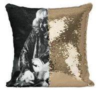 Fabulous Coussin avec Housse Sequin - Paillettes Doré Ten Years After Groupe de Musique 2 [40 x 40 cm] Doré G