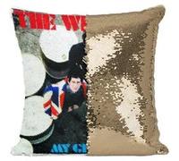 Fabulous Coussin avec Housse Sequin - Paillettes Doré The Who My generation [40 x 40 cm] Doré G