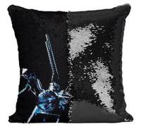 Fabulous Coussin avec Housse Sequin - Paillettes Noir Arnold Schwarzenegger Terminator 2 [40 x 40 cm] Noir G