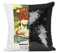 Fabulous Coussin avec Housse Sequin - Paillettes Noir Blood of the Vampire Cinéma Vintage [40 x 40 cm] Noir G
