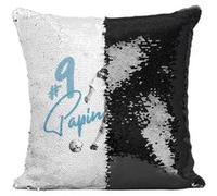 Fabulous Coussin avec Housse Sequin - Paillettes Noir Jean Pierre Papin Marseille [40 x 40 cm] Noir G