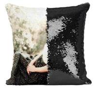 Fabulous Coussin avec Housse Sequin - Paillettes Noir Marilyn Monroe Foret [40 x 40 cm] Noir G