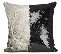 Fabulous Coussin avec Housse Sequin - Paillettes Noir Paradiso Dante Illustration Gustave Dore [40 x 40 cm] Noir G