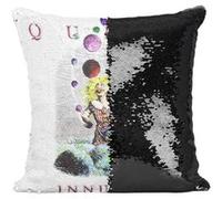 Fabulous Coussin avec Housse Sequin - Paillettes Noir Queen Freddie Mercury Innuendo [40 x 40 cm] Noir G