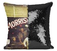 Fabulous Coussin avec Housse Sequin - Paillettes Noir The Doors Morrison Hotel [40 x 40 cm] Noir G