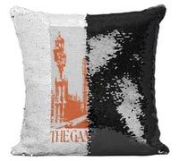Fabulous Coussin avec Housse Sequin - Paillettes Noir The Game is On Sherlock Holmes [40 x 40 cm] Noir G