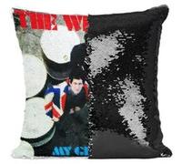 Fabulous Coussin avec Housse Sequin - Paillettes Noir The Who My generation [40 x 40 cm] Noir G