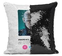 Fabulous Coussin avec Housse Sequin - Paillettes Noir Tinder Pinhead - Hellraiser [40 x 40 cm] Noir G