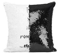 Fabulous Coussin avec Housse Sequin - Paillettes Noir Tu Me Fais Fondre Petits Oiseaux sur une Branche [40 x 40 cm] Noir G