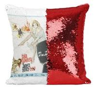 Fabulous Coussin avec Housse Sequin - Paillettes Rouge 007 James Bond From Russia With Love [40 x 40 cm] Rouge G