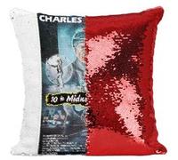 Fabulous Coussin avec Housse Sequin - Paillettes Rouge 10 to Midnight Vieille Affiche [40 x 40 cm] Rouge G