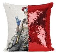 Fabulous Coussin avec Housse Sequin - Paillettes Rouge Apex Legends Lifeline [40 x 40 cm] Rouge G