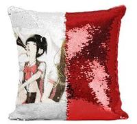 Fabulous Coussin avec Housse Sequin - Paillettes Rouge Back street girls Gokudolls [40 x 40 cm] Rouge G