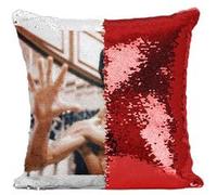 Fabulous Coussin avec Housse Sequin - Paillettes Rouge Bruce Lee La Fureur Du Dragon [40 x 40 cm] Rouge G