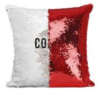 Fabulous Coussin avec Housse Sequin - Paillettes Rouge Corse carte ancienne [40 x 40 cm] Rouge G