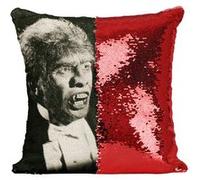 Fabulous Coussin avec Housse Sequin - Paillettes Rouge Film Docteur Jekyll and Mister Hyde 5 [40 x 40 cm] Rouge G