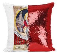 Fabulous Coussin avec Housse Sequin - Paillettes Rouge Flesh Gordon Vieille Affiche [40 x 40 cm] Rouge G
