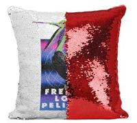 Fabulous Coussin avec Housse Sequin - Paillettes Rouge Freakin Love Pelicans [40 x 40 cm] Rouge G