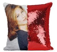 Fabulous Coussin avec Housse Sequin - Paillettes Rouge Friends Jennifer Aniston David Schimmer Cute [40 x 40 cm] Rouge G