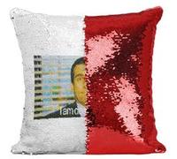 Fabulous Coussin avec Housse Sequin - Paillettes Rouge I am Dead Inside The Office [40 x 40 cm] Rouge G