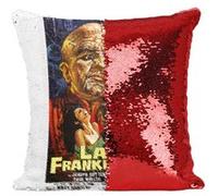 Fabulous Coussin avec Housse Sequin - Paillettes Rouge Lady Frankenstein Cinéma Vintage [40 x 40 cm] Rouge G
